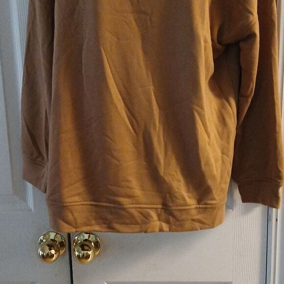 Tan no brand sweatshirt casual fall Sz XL NWOT - Picture 2 of 5